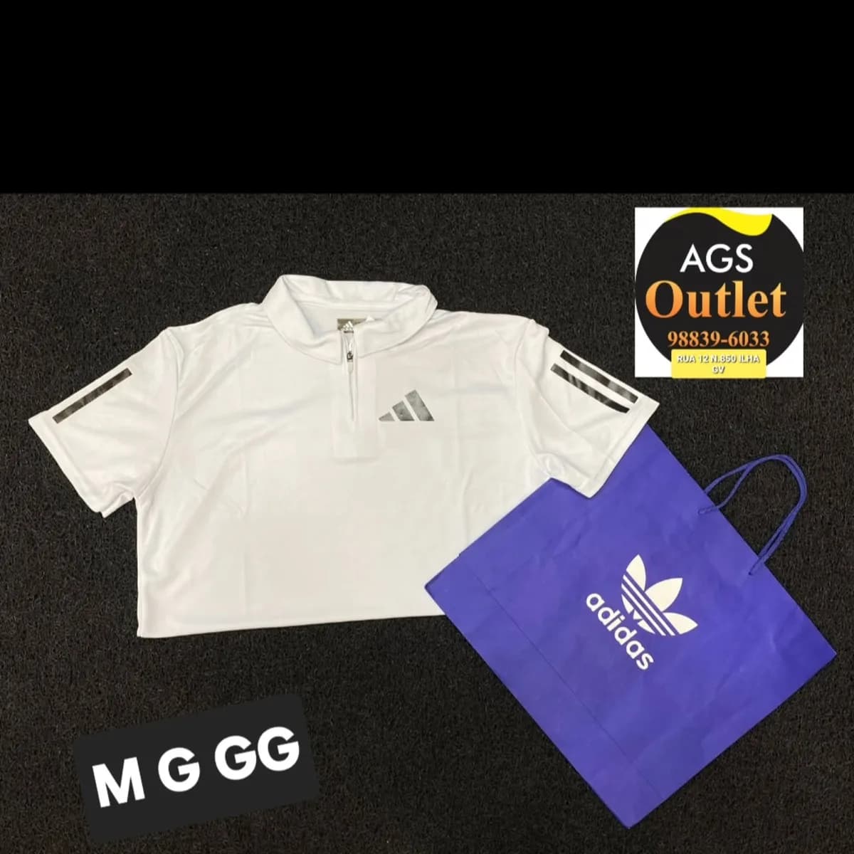 Polo Adidas branca